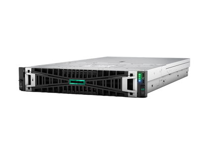 Hpe proliant dl380a gen11 2u gpu server in white and black with green led indicator panel for up to 8 gpu use