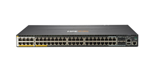 Aruba JL323A | 32x 1G RJ-45 + 8x Smart Rate 1/2.5/5G, PoE+ (802.3at), 1 modular uplink slot (up to 4x 10G SFP+ or 2x 40G QSFP+), L3 static/RIP; OSPF via license