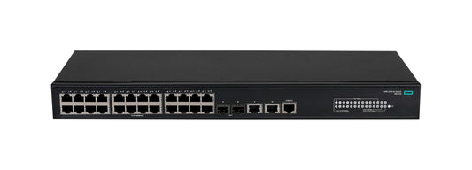 HPE R8J41A | 24x 1G RJ45; PoE: none; Uplinks: 2x 10G SFP+, 2x 10GBASE-T; OS: Comware EI