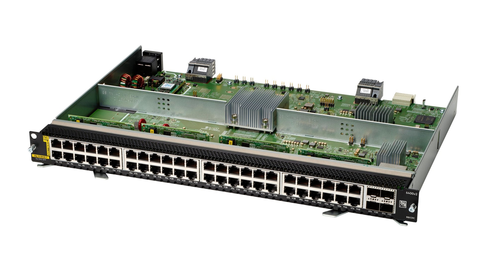 Aruba R0X39C 48-port Gigabit Ethernet switch with PoE and SFP56 uplinks