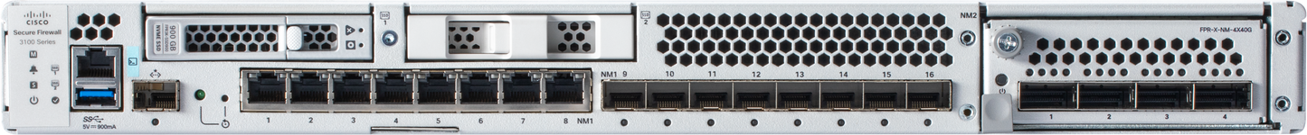 Cisco FPR3120-ASA-K9 | ASA 1U, multi‑rate 1/10/25G SFP+/SFP28, IPsec/SSL VPN, clustering/HA