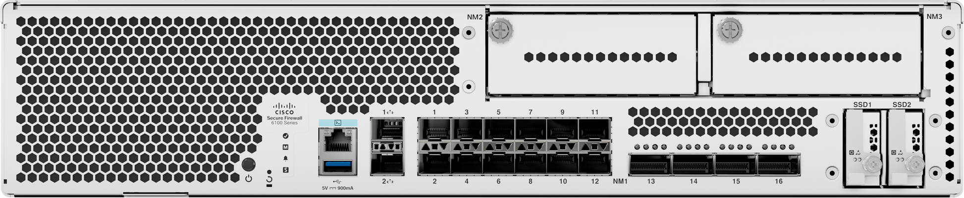 Cisco Catalyst 9500 switch front with ethernet ports, CSF6170-K9 NGFW