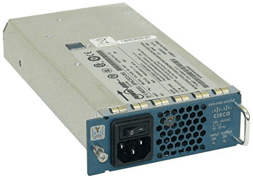 Cisco PWR-C49E-300AC-F 300W AC power supply blue yellow metal