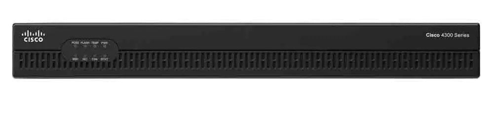 Cisco ISR 4330 front bezel black router with ports