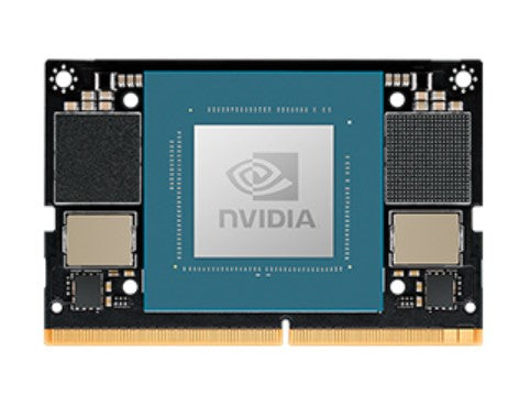 NVIDIA 900-13767-0040-000 | ARM Cortex-A78AE 6-core | 4GB LPDDR5 | Ampere GPU acceleration | GbE | M.2 M-key (NVMe), M.2 E-key | microSD | DP 1.4 | dual CSI-2