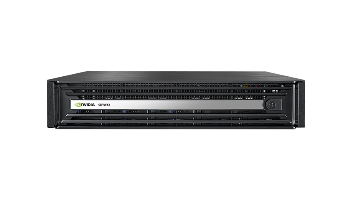 NVIDIA MGA100-RKIT rack rail kit for 19-inch rack with sleek black DGX-1 AI server