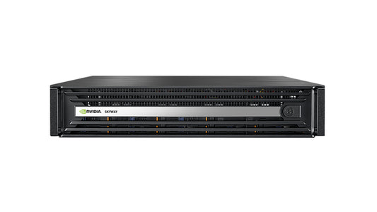 NVIDIA MGA100-RKIT rack rail kit for 19-inch rack with sleek black DGX-1 AI server