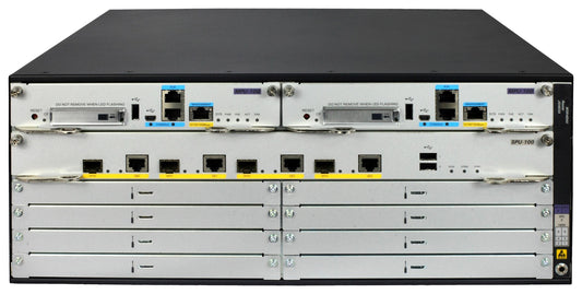 HPE JG403A | SD-WAN modular router chassis, multi-GE/SFP options, optional LTE, dual PSU support