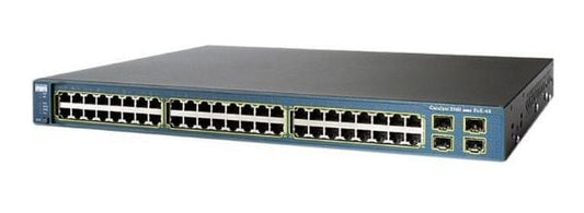 Cisco WS-C3560-48PS-E 48-port PoE switch with 4x SFP uplinks