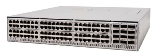 Cisco N9396T12C-SE1 silver network switch with 96x 10G RJ45 ports and 12x 100G QSFP28 uplinks