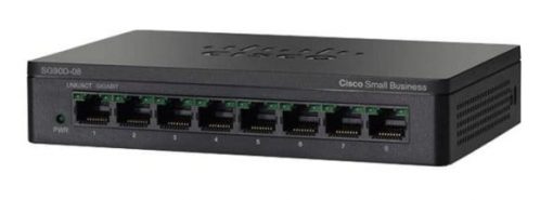 Cisco SG100D-08-AU 8-port Gigabit Ethernet switch, sleek design
