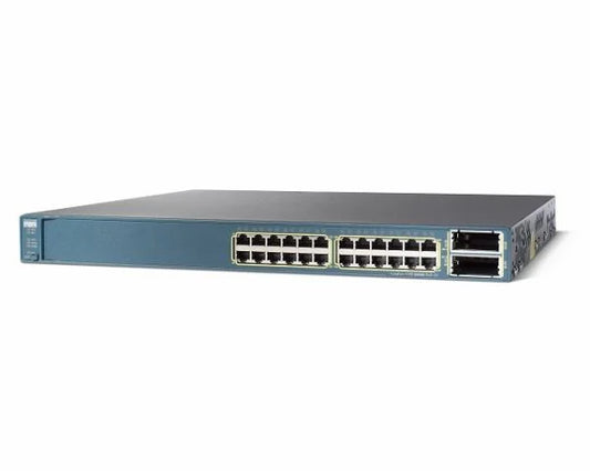 Cisco WS-C3560E-24PD-E 24-port PoE switch with 2x 10GbE uplinks
