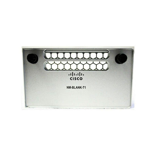 Cisco NM-BLANK-T1 silver network module blank cover with honeycomb pattern
