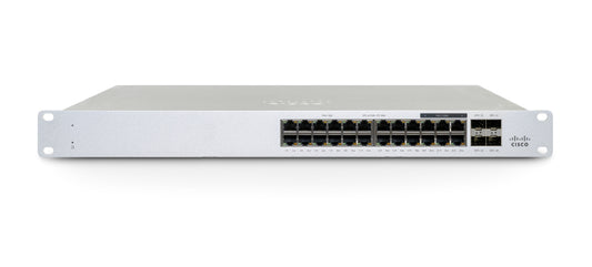 Meraki MS130-24P-HW | 24x 1G L2 access switch | PoE+ 370W | 4x 10G SFP+ uplinks | Enterprise license