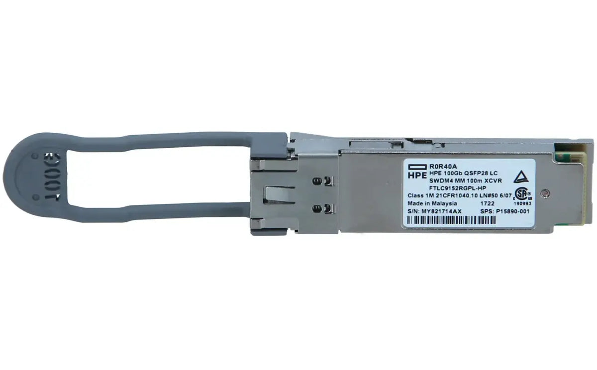 Aruba R0R40A | 100G QSFP28 Transceiver, SWDM4, Multi-mode, 100m, LC