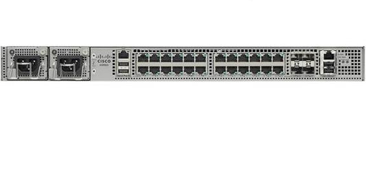 Cisco ASR-920-24TZ-M | 24x1G RJ-45, 4x10G SFP+ uplinks, IM slot: 0, Modular PSUs, SD-WAN/LTE: N/A