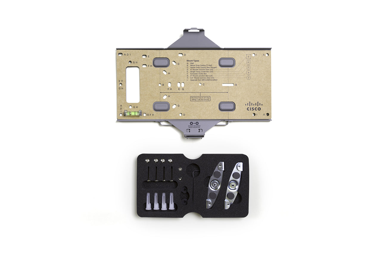 Meraki MA-MNT-MR-9 | AP Mount Kit | for MR52/MR53/MR53E | Ceiling/Wall Mount | Replacement Bracket + Hardware