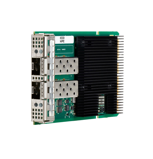 HPE P10106-B21 10/25GbE OCP 3.0 NIC with green PCB, black heatsink