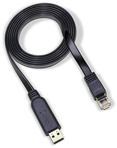 Aruba R8Z87A | USB‑A to RJ‑45 console cable | 2.5 m | PIN 3 TX / 6 RX pinout | network device management