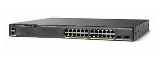 Cisco WS-C2960XR-24PD-I 24-port PoE+ switch with 10G uplinks