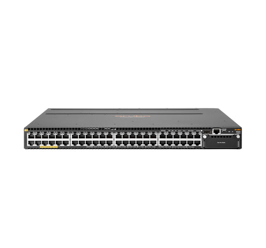 Aruba JL074A | 48x 1G PoE+ (802.3at, Class 4) | 1x modular uplink slot (options: 4x10G SFP+ or 2x40G QSFP+) | enterprise L3, no license required
