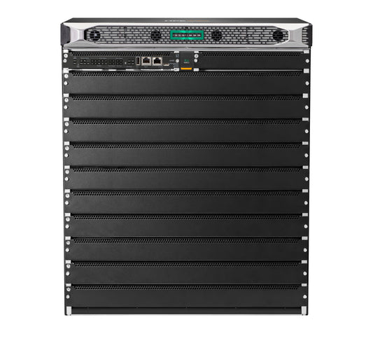 Aruba R0X27C CX 6410 v2 10-slot modular chassis with HPE server rack