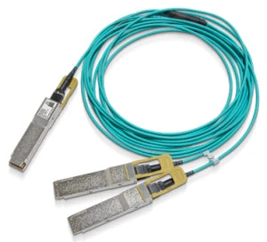 NVIDIA MFS1S50-H010V | NVIDIA Mellanox active optical cable, 200Gb/s to 2x100Gb/s IB HDR, QSFP56 to 2x QSFP56, 10m