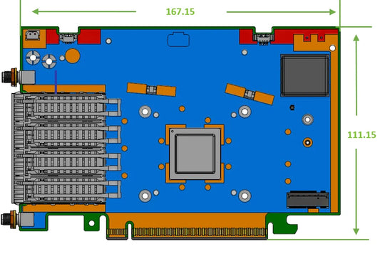 NVIDIA 900-9X7AH-004N-CT0 blue circuit board with gray processor