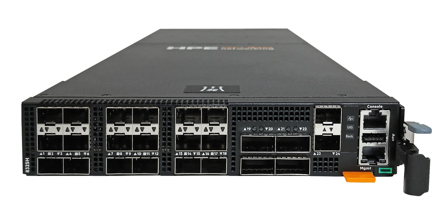 Aruba S4B21A | 18x25G SFP28 + 4x100G QSFP28, No PoE, 4x100G uplinks, AOS‑CX L3 (included), Back‑to‑Front airflow, 2x hot‑swap PSUs, 4x fans, 1U