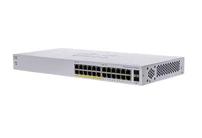 Cisco CBS110-24PP-AU | 24x 1G RJ45 | PoE+ (partial) | 2x 1G SFP uplinks (shared) | unmanaged