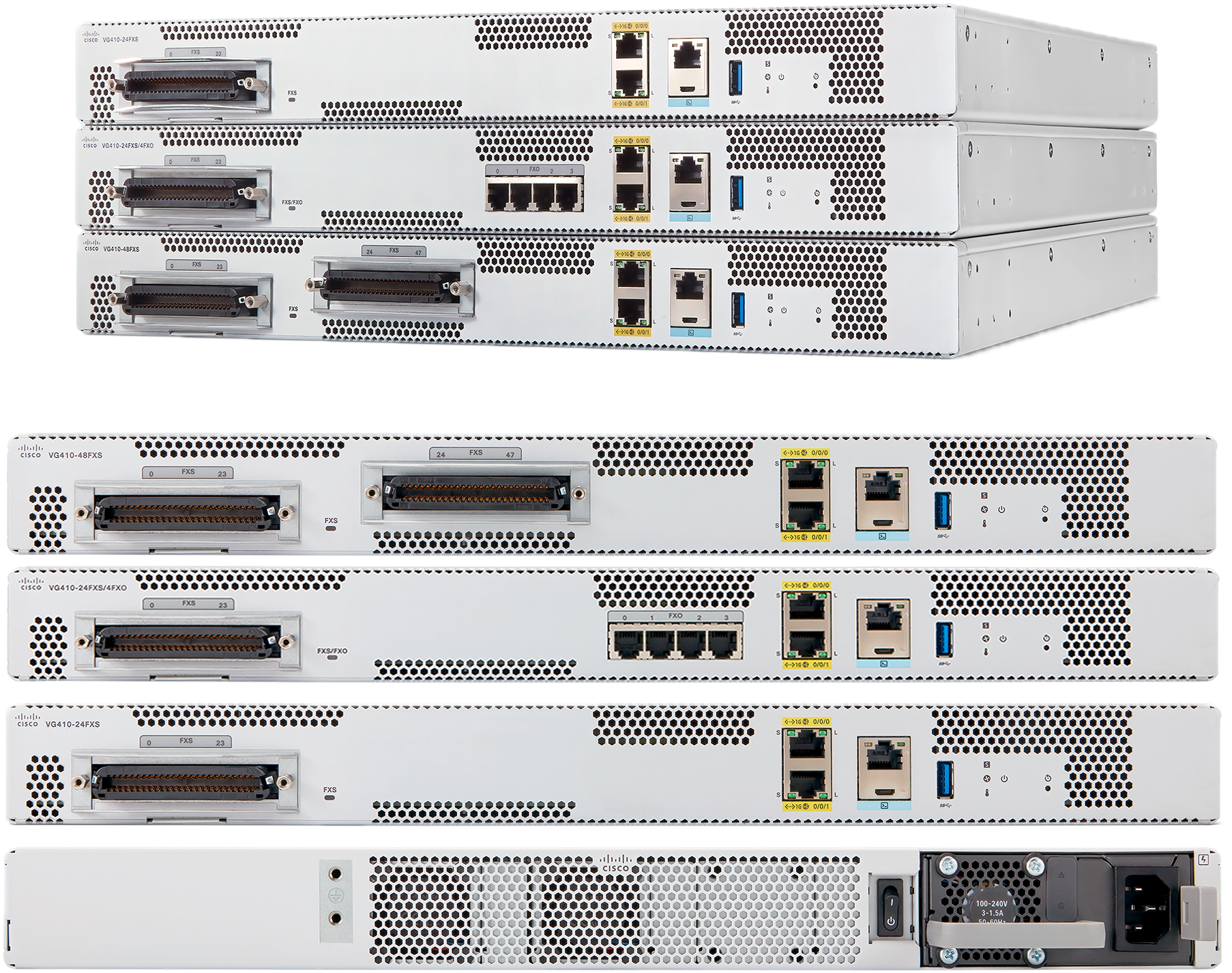 Cisco VG410-48FXS analog voice gateway with ASR 9016 router