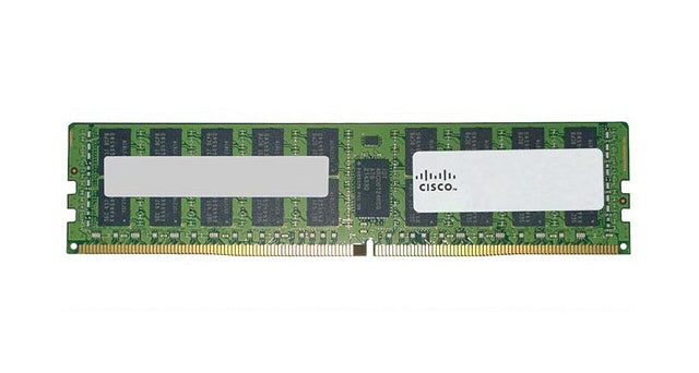 Cisco UCS-MRX16G1RE5 16GB DDR5-6400 RDIMM green and white memory module