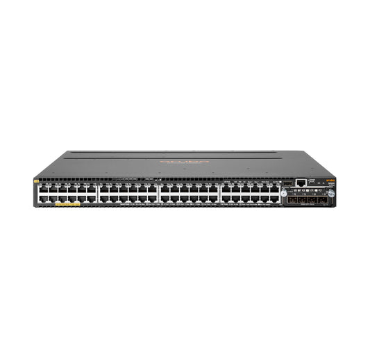 Aruba JL428A | 48x 1G PoE+ (Class 4) | 680W PoE budget | 4x 10G SFP+ uplinks | L3 switching, VSF stacking