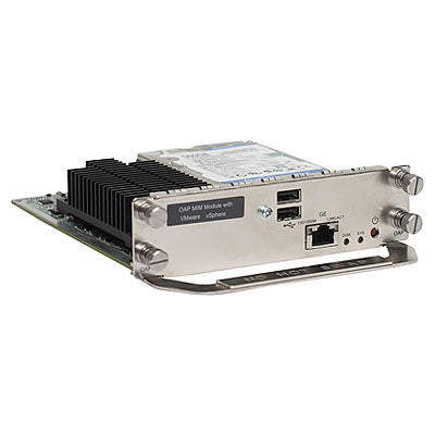 HPE JG532A silver mini server expansion module with heatsink and ports