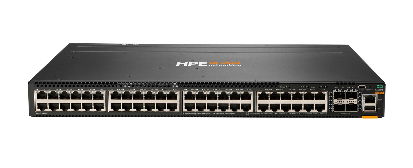 Aruba JL762A HPE 1920-48G switch with 48x1G ports and 4x50G uplinks