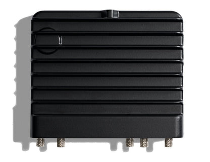 Black rectangular cisco catalyst iw9165e-z-ap wi-fi 6e industrial access point back with four metallic connectors