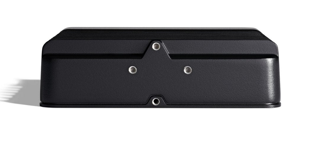 Black rectangular cisco catalyst iw9165 wi-fi 6e industrial access point with textured surface and four silver screws visible