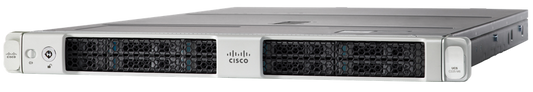 Cisco FMC1800-K9 silver server rack with black perforated panels