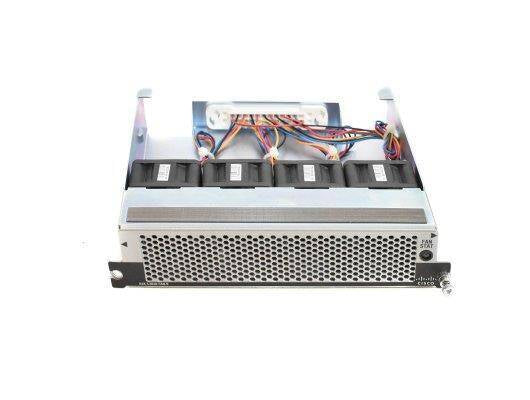 Cisco N3K-C3048-FAN fan module in black server rack for Nexus 3048