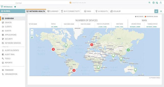 Aruba S4P01A | Central hardware appliance, 1U rack form factor, DL360 Gen11 platform, on‑prem management for campus/branch