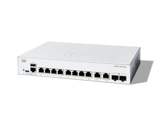 Cisco C1200-8T-E-2G | 8x 1G | Non‑PoE | 2x 1G combo uplinks | Smart managed (no license)