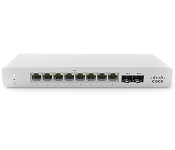 Meraki MS120-8-HW Cisco  8 port GgbE 2 x 1GbE SFP L2 Compact Switch Cloud Managed