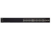 Cisco SF250-24-K9-AU Series Smart Switches 24 10/100 ports 2 Gigabit copper/SFP combo + 2 SFP ports