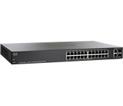 Cisco SF200E-24  Series 24 10/100 ports 2 combo mini-GBIC ports