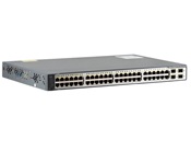 Cisco WS-C3750V2-48PS-S Catalyst 3750v2 Series 48 Ethernet 10/100 ports and 4 SFP-based Gigabit Ethernet ports, 32-Gbps, wire rate backplane, 370W available for PoE, allowing full 15.4W for up to 24 ports, 1RU fixed-configuration, multilayer switch, IPv6