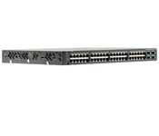 Cisco WS-C3750V2-48PS-E Catalyst 3750v2 Series 48 Ethernet 10/100 ports and 4 SFP-based Gigabit Ethernet ports, 32-Gbps, wire rate backplane, 370W available for PoE, allowing full 15.4W for up to 24 ports, 1RU fixed-configuration, multilayer switch, IPv6