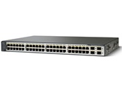 Cisco WS-C3750V2-48TS-E Catalyst 3750v2 Series 48 Ethernet 10/100 ports and 4 SFP-based Gigabit Ethernet ports, 32-Gbps, wire rate backplane, 1RU fixed-configuration, multilayer switch, IPv6, IP Services software feature set
